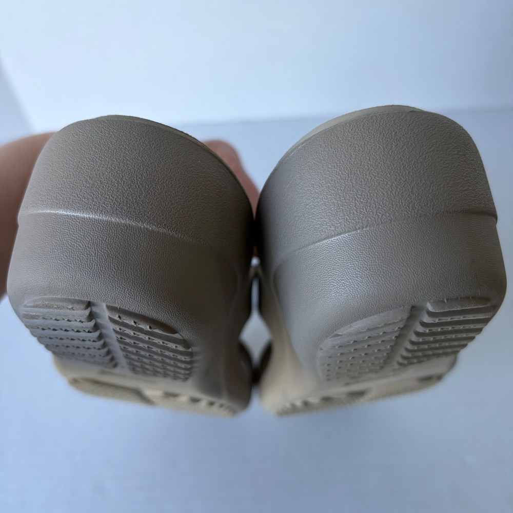 Crocs Sandal Taupe Tan Wedge Slide Womens 9 - Picture 4 of 12